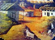 Niko Pirosmanashvili Village oil painting picture wholesale